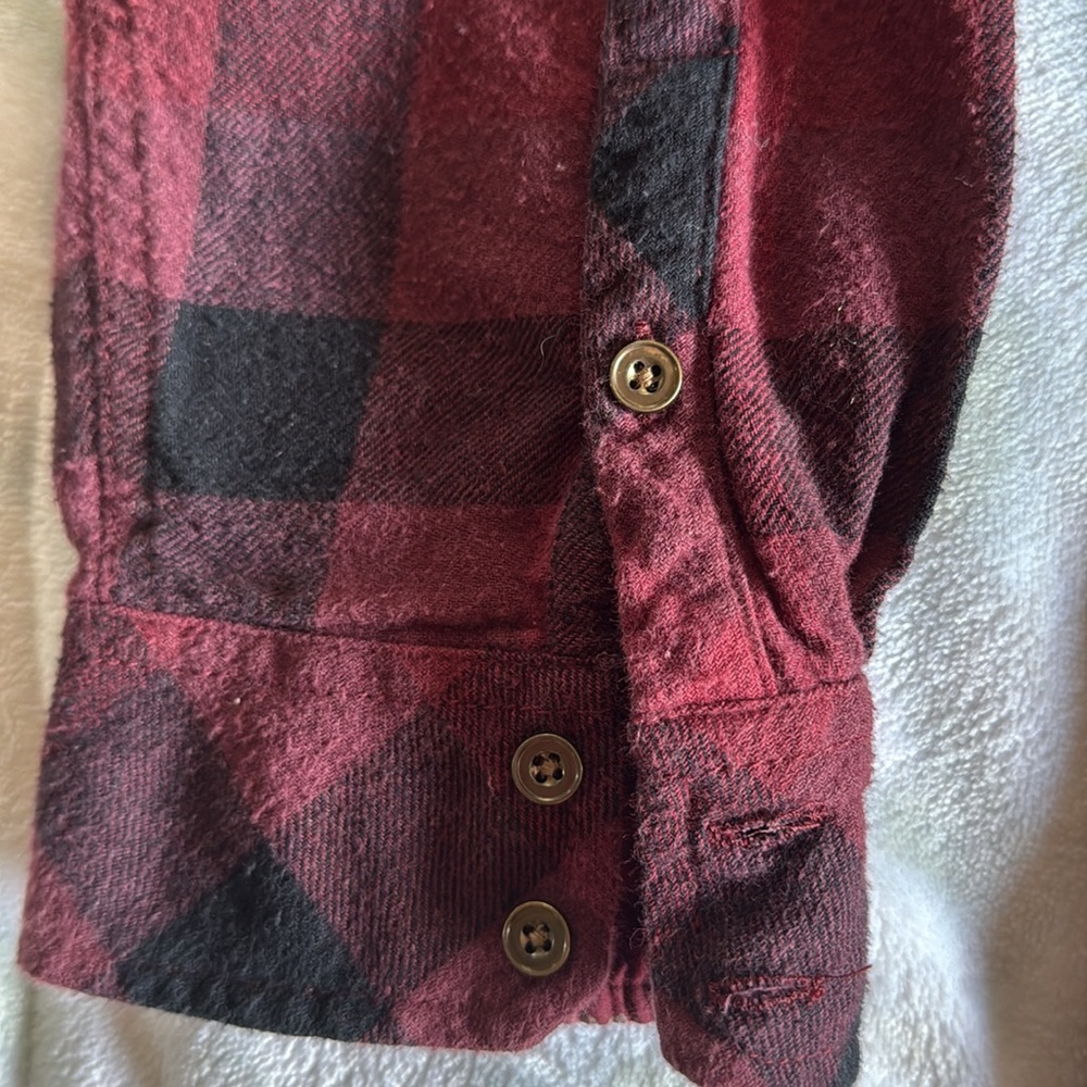 Sonoma Red and Black Button Down Shirt - Picture 5 of 5